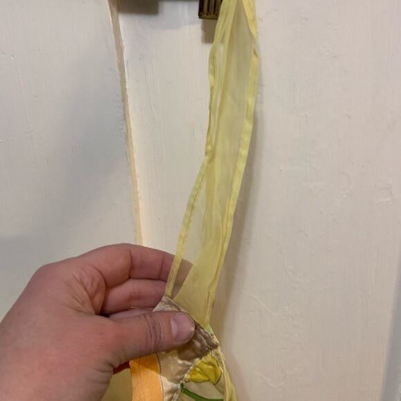 Adorable vintage handmade tulip flower apron! 50s! - Picture 4 of 4